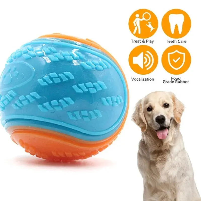 dog toys 6Pcs Squeaky Balls Toys Dogs Interactive Toys TPR Dog Chew Toy for Dog Pet Teeth Cleaning Bite Resistance Pet Supplies WLP Company