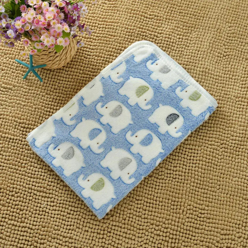 Dog Bed Blanket Bed Mat Soft Fleece Cat Blanket Cute Printed Pet Travel Mat Breathable Cozy Warm Blankets for Small Medium Dogs WLP Company