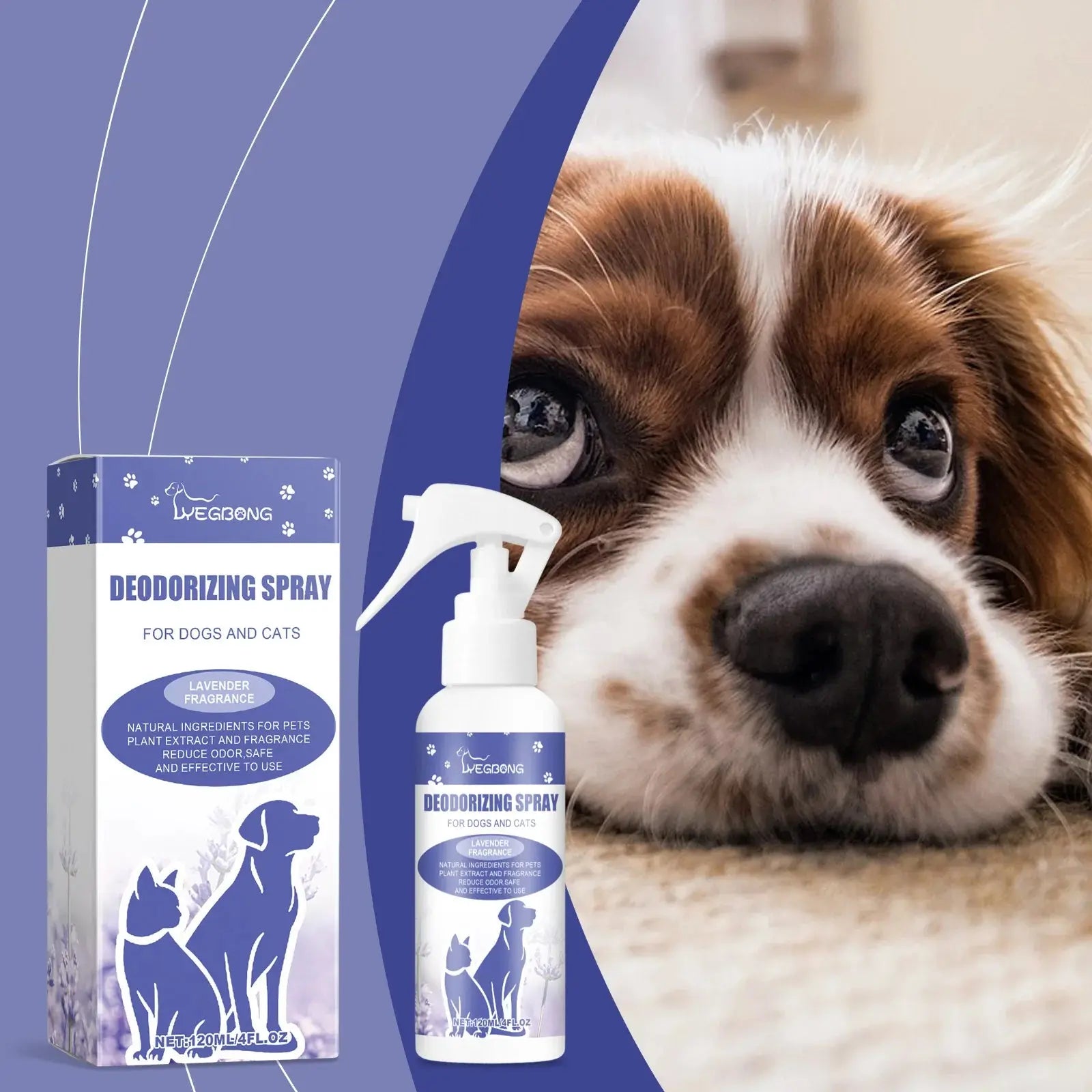 Pet Deodorant Spray for Cats & Dogs - Kitten Puppy Bad Breath Freshener Long-Lasting Perfume Odor Remover Pet Cleaning Supplies WLP Company