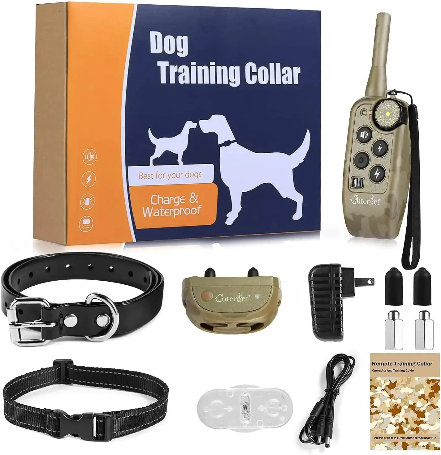 dog training collar Training Collar Pet Dog Remote Control Waterproof Rechargeable Pet Barking Stopper Dog Repellent Control Training Collar WLP Company