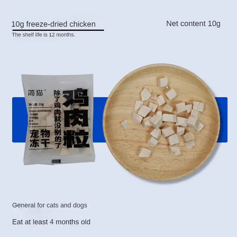 pet snacks Freeze-Dried Snacks: Chicken, Duck, Raw Bone Meat for Dogs and Cats WLP Company