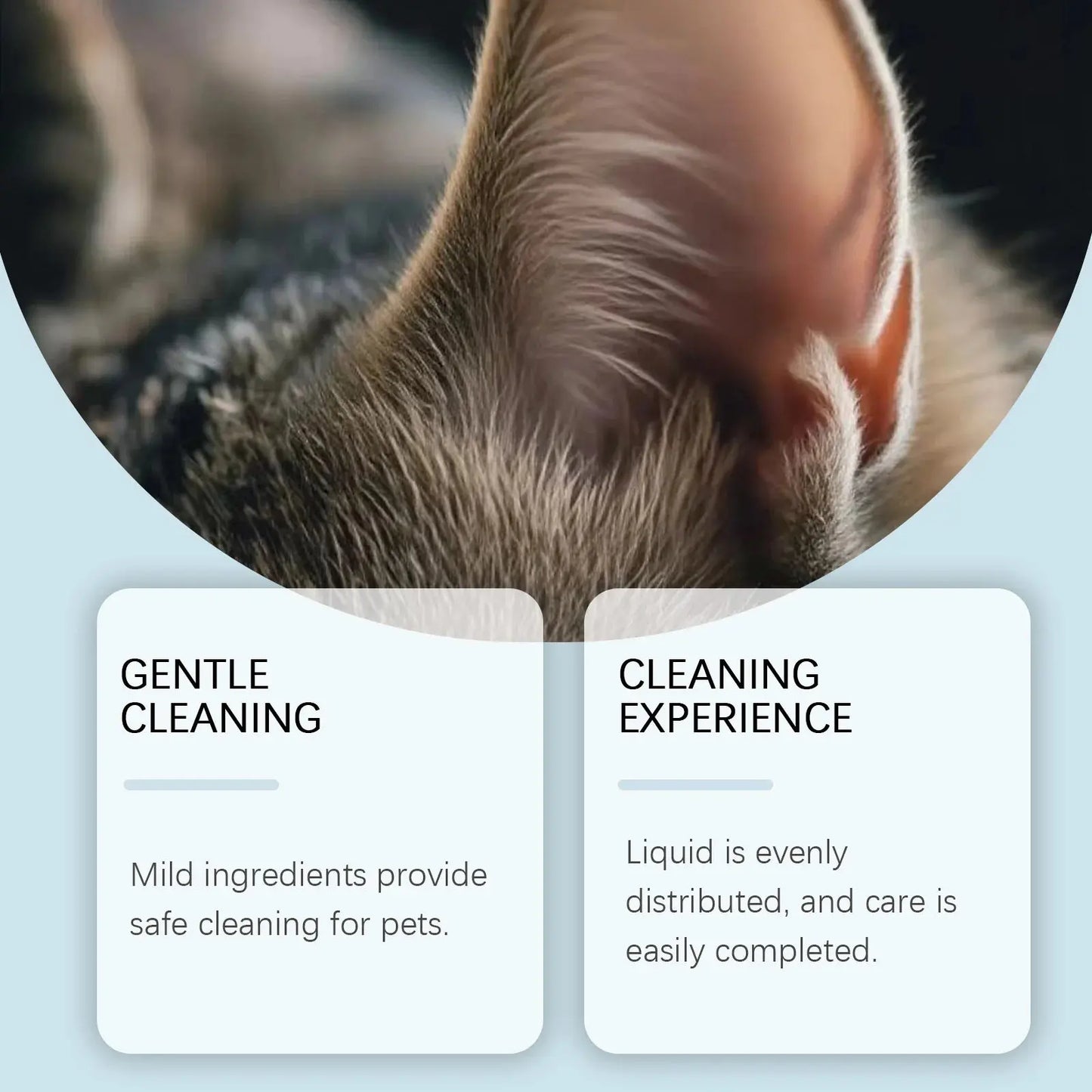 Pet Ear Drops - 60ml Gentle Cleaner for Cats & Dogs, Remove Ear Wax, Soothe & Nourish Ears, Universal Ear Care Solution WLP Company