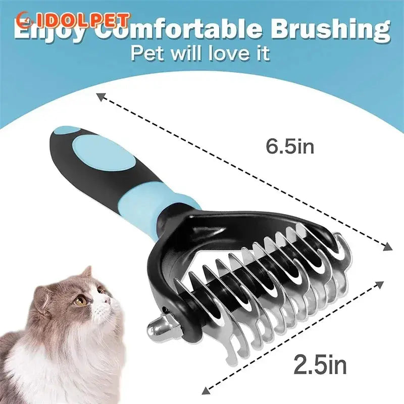 Professional Pet Deshedding Brush | 2 Sided | Reduce Shedding - PetGroom WLP Company
