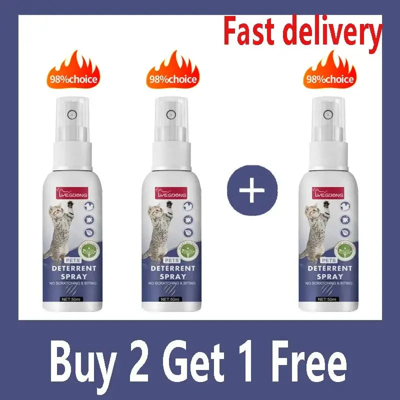 Cat Scratch Deterrent Spray Natural Scratching Training Aid Spray No Stimulation Orange Fragrance Sofa Furniture Protectors WLP Company