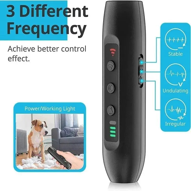 Ultrasonic Pet Dog Repellent, Portable Handheld Anti Bite and Anti Barking Drive Stick with LED Flashlight Pet Repellent WLP Company