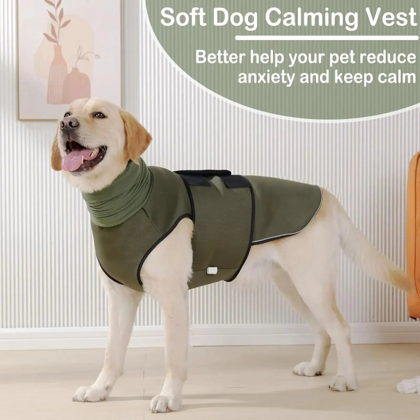 Dog Anxiety Vest, Thunder Jacket for Large Dogs, Calming Jacket with Hoodie, Fireworks, Quarantine, Anti Anxiety Dog Hoodie WLP Company
