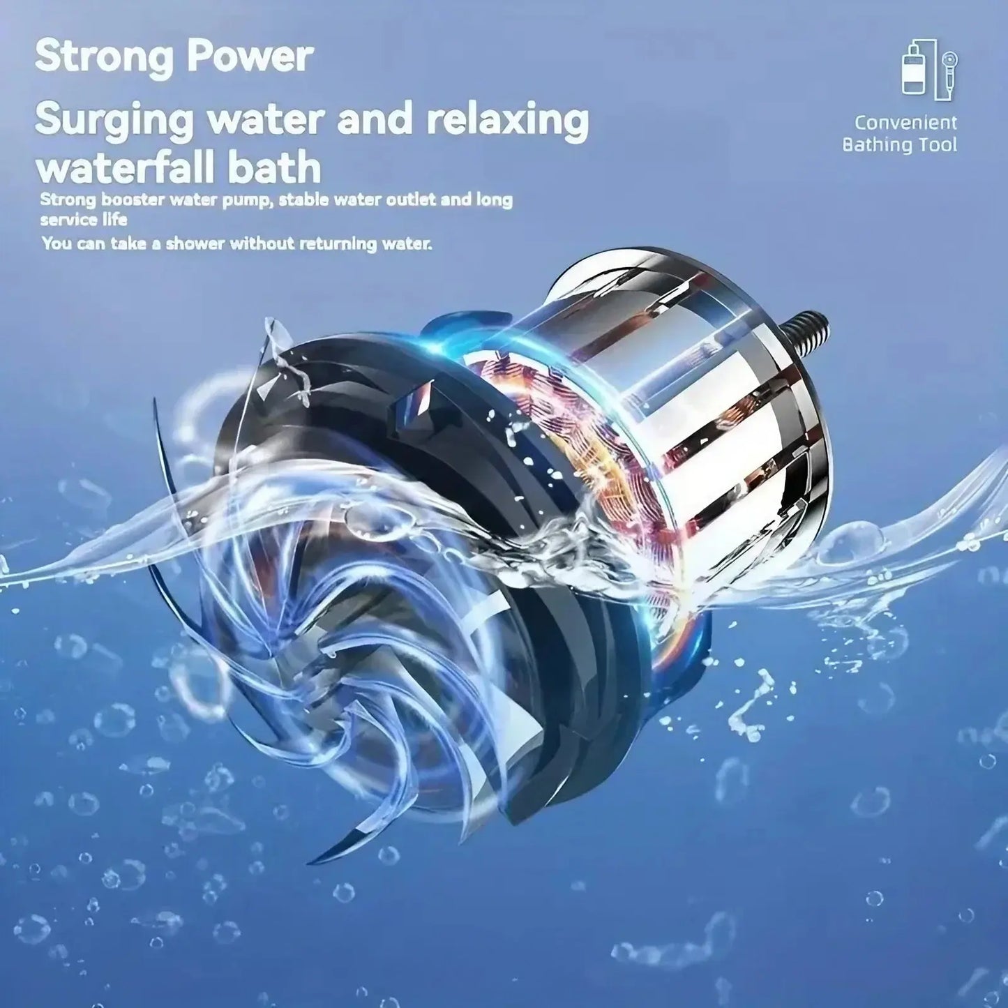 Portable Rechargeable Outdoor Shower, Handheld Compact Design, Gentle Shower Stream for Car Washing, Flower Watering, Bathing WLP Company