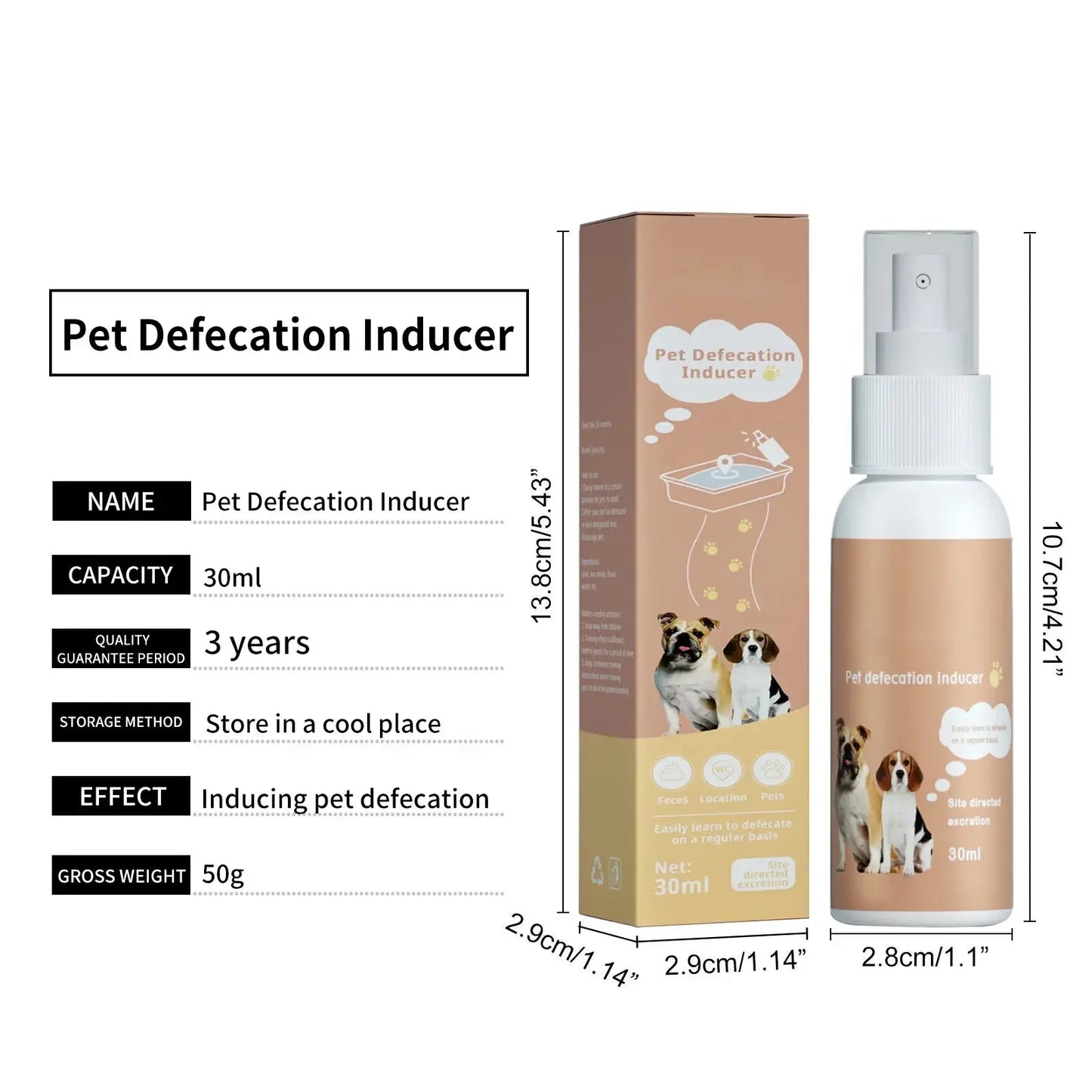 Pet Defecation Inducer Spray Positioning Defecation Indoor Outdoor Cat Potty Urinate Trainer Liquid Dog Toilet Training Spray WLP Company