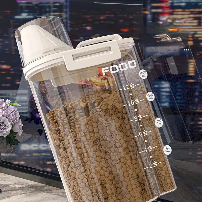 Sealed Cat Food Storage Bucket Vacuum Preservation Tank for Dog Food Moisture-proof and Dehumidifying Pet Dog Snack Storage Box WLP Company