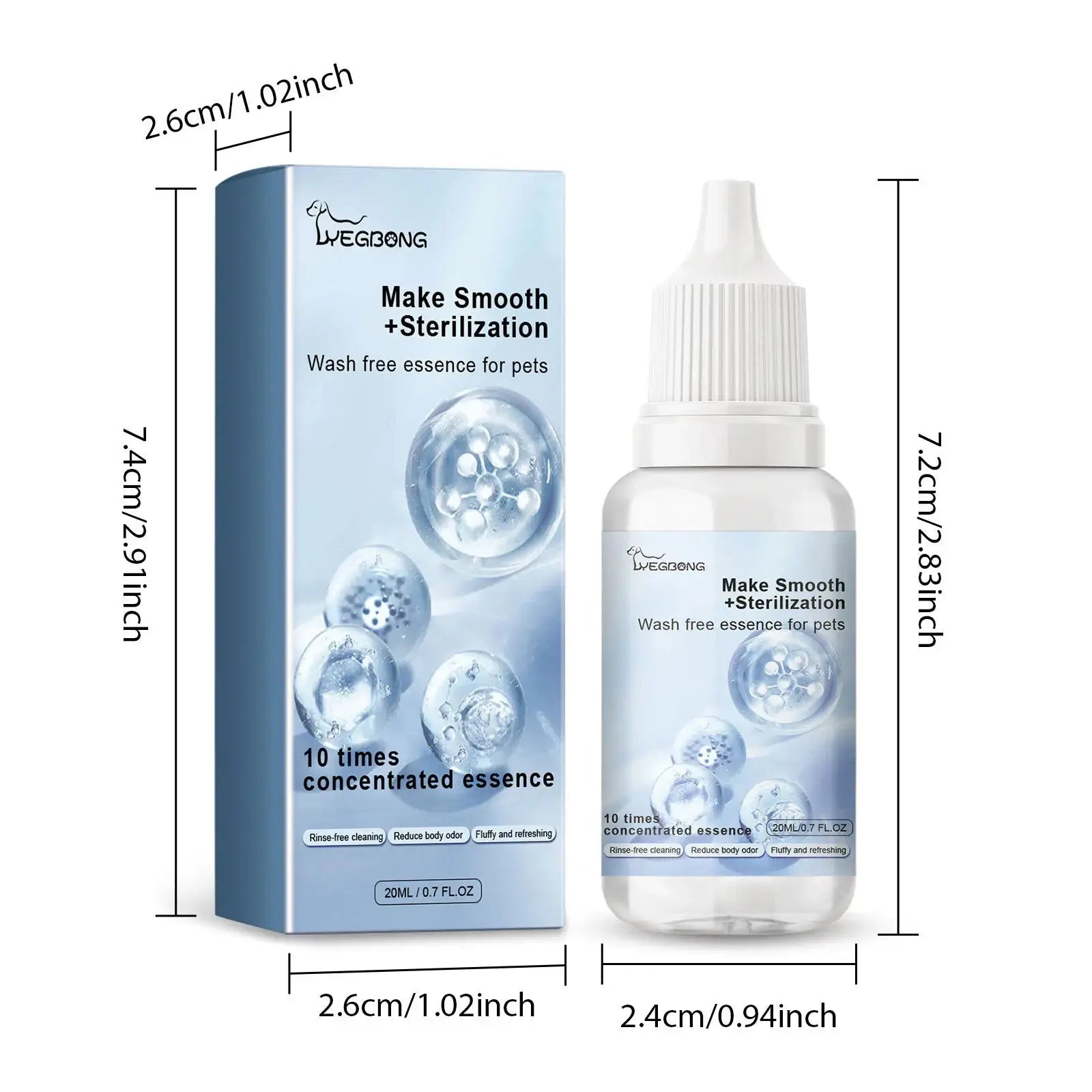 Pet Wash Free Essence Dog Body Wash Hair Softening Removing Dirts Mites Deodorizing Reduce Itching Moisturizing Puppy Shampoo WLP Company