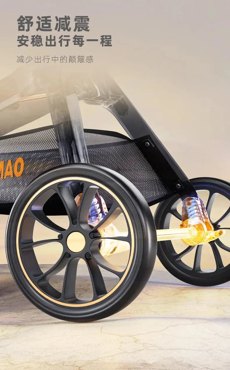 Luxury Dog Stroller Artifact Car Portable Split Folding Small Pet Cart Pet Stroller Dog Trolley Stroller for Cat WLP Company