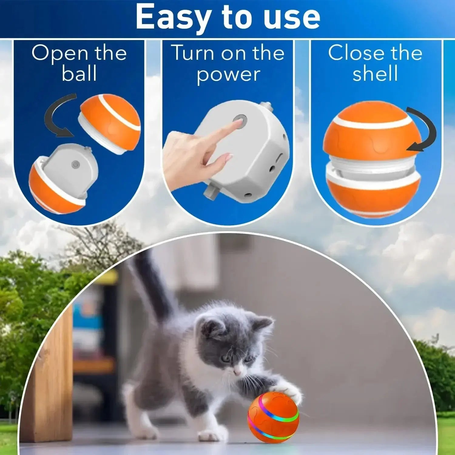interactive pet toy Smart Interactive Pet Ball Remote Control Flashing Rolling Jumping Rotating Waterproof Dog Chew Toy Ball for Aggressive Chewers WLP Company