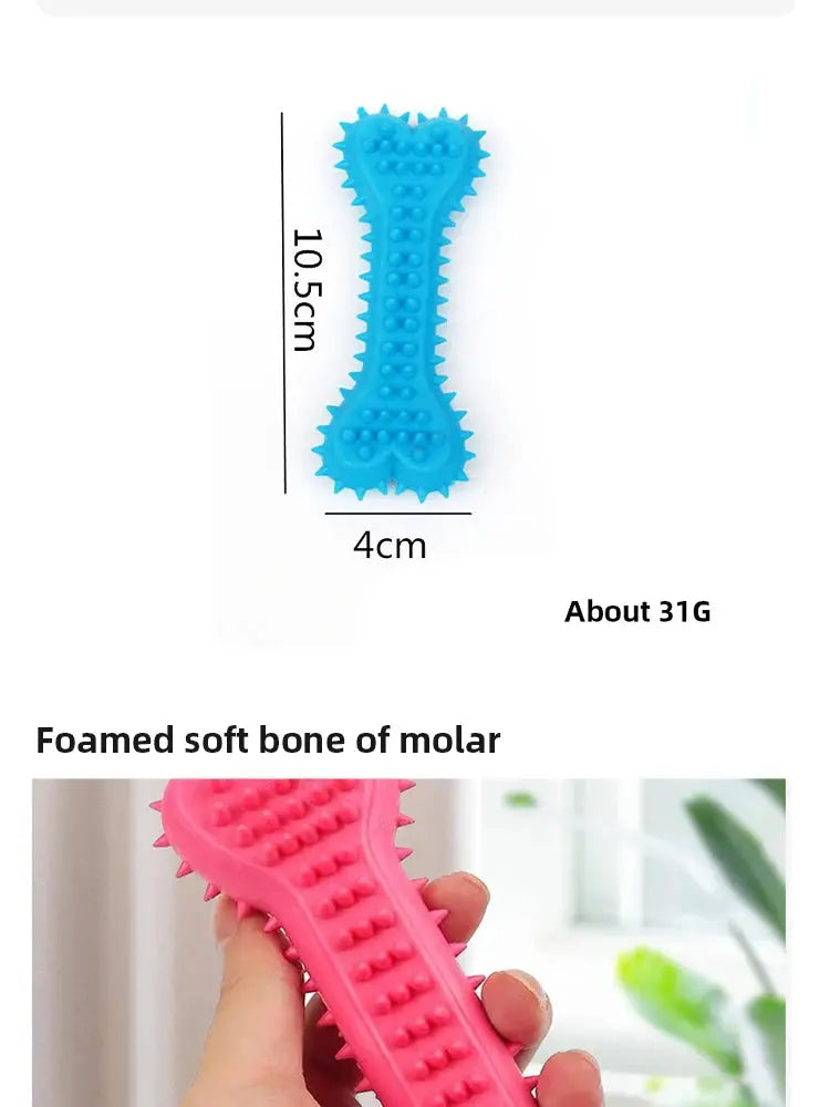 1PC Pet Chew Toy Soft Rubber Bite-resistance Bone Shape Teeth Grinding Chewing Toys for Small Dogs Training Pet Supplies WLP Company