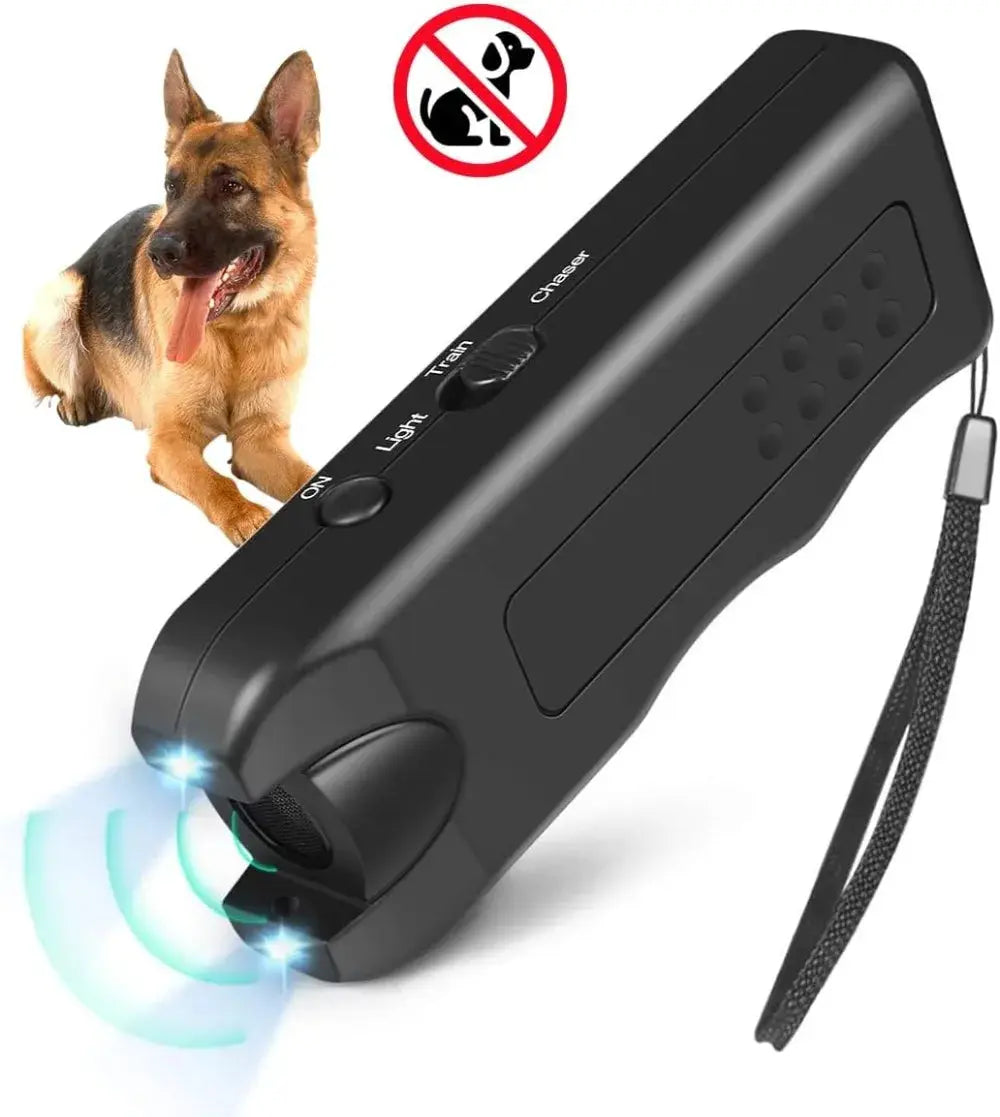 Dog Repeller Handheld Barking Stop Luminous Ultrasonic Dog Driver Sonic Pets Bark Deterrent Device Anti Bark Dog WLP Company