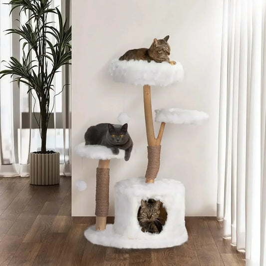 Natural Branch Cat Tower - Premium Cat Furniture