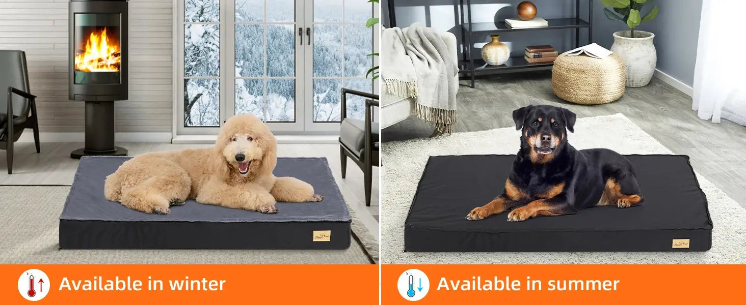 Dog Beds for Large Dogs, Orthopedic Dog Bed for Medium Large Dogs Waterproof Lining, and Non-Slip Bottom, Machine Washable WLP Company