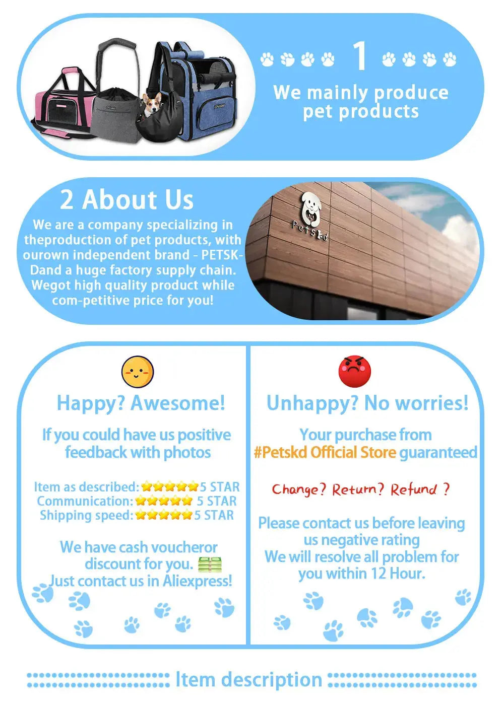 pet carrier Pet Backpack Expandable Foldable Cat Carrier for Small Medium Dog and Cat Transport Dog Bag Large Space Pets Carrier with Zipper WLP Company