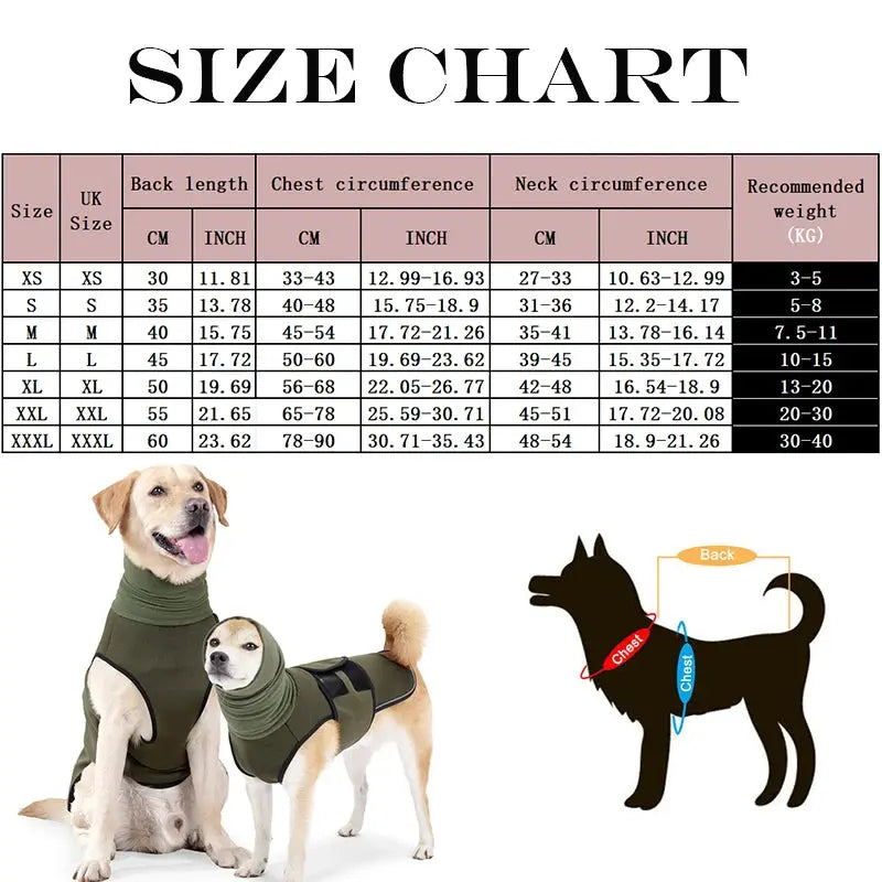 Dog Anxiety Vest Pet Dog Anxiety Jacket Reflective Vest For Small Medium Large Dog Clothes Shirt Pets Accessories XS-3XL WLP Company