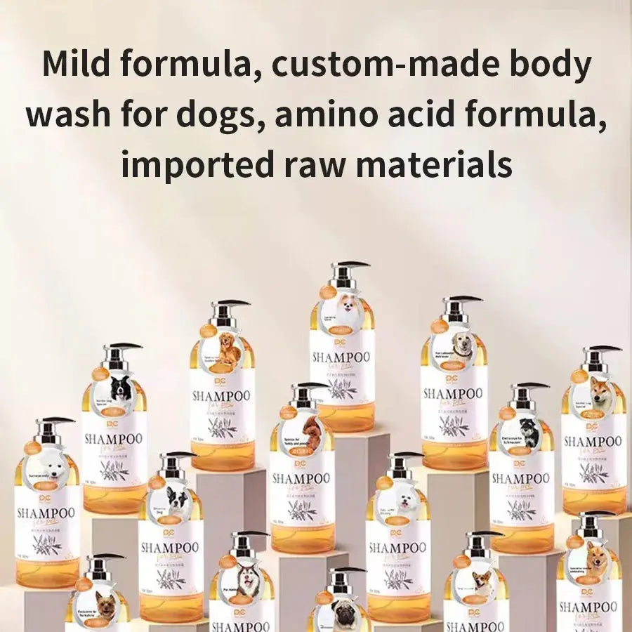 PETCLEAR 2-in-1 Dog Shampoo And Conditioner Mild Formula Puppy Bath Gel 500ml Special Design Cleaning Products for Dogs WLP Company