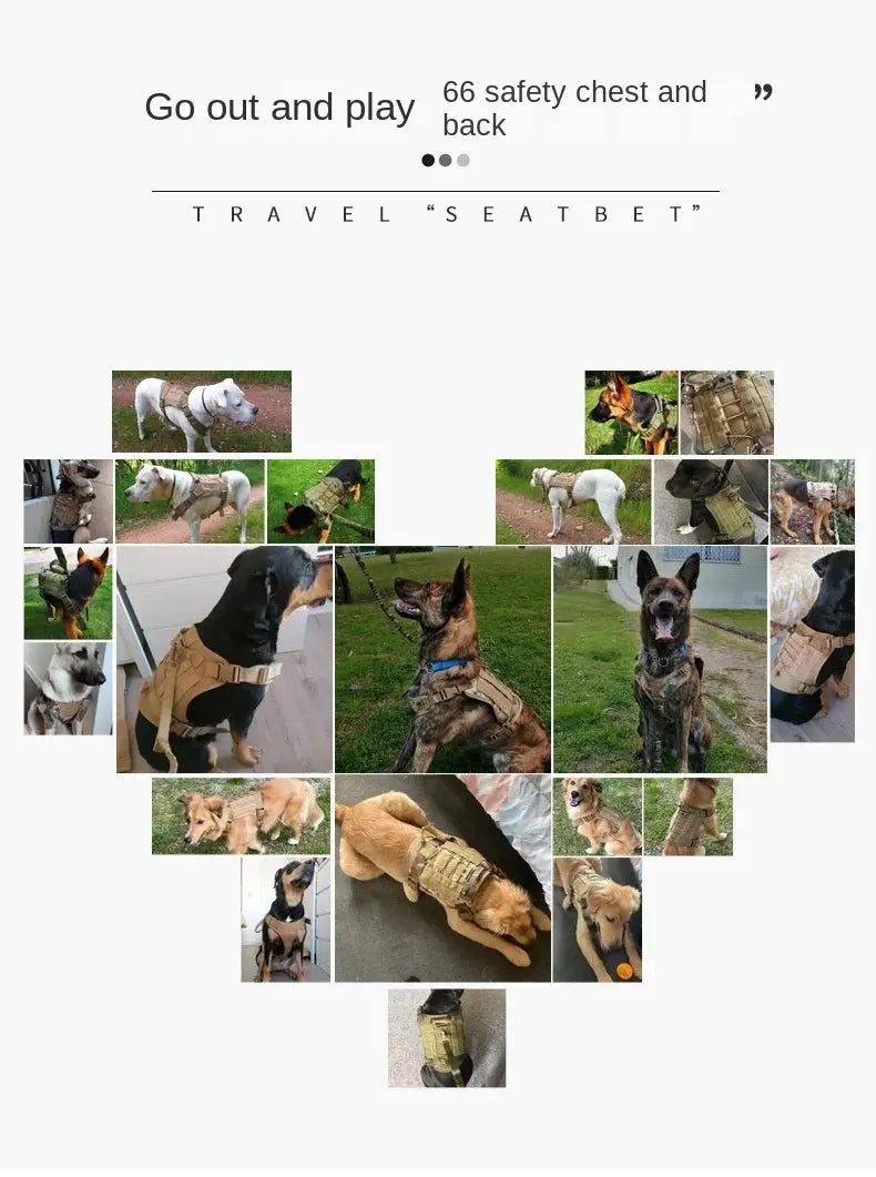 tactical dog harness Professional Tactical Dog's Training Vest Harness WLP Company