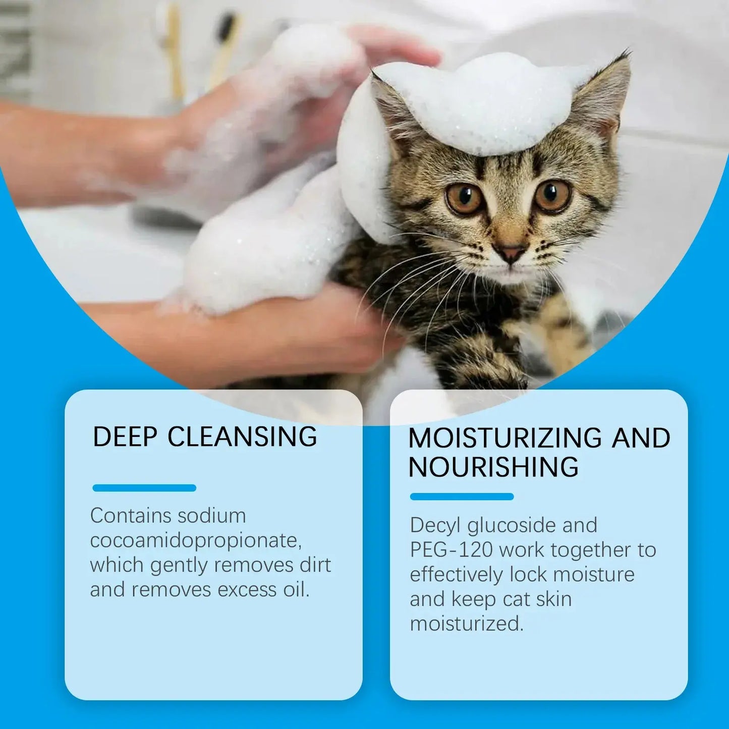 Waterless Dog Shampoo Moisturizing Hair Body Deodorizing Dry Cleaning Body Wash Conditioner Itch Relief Mite Pet No Washing Gel WLP Company
