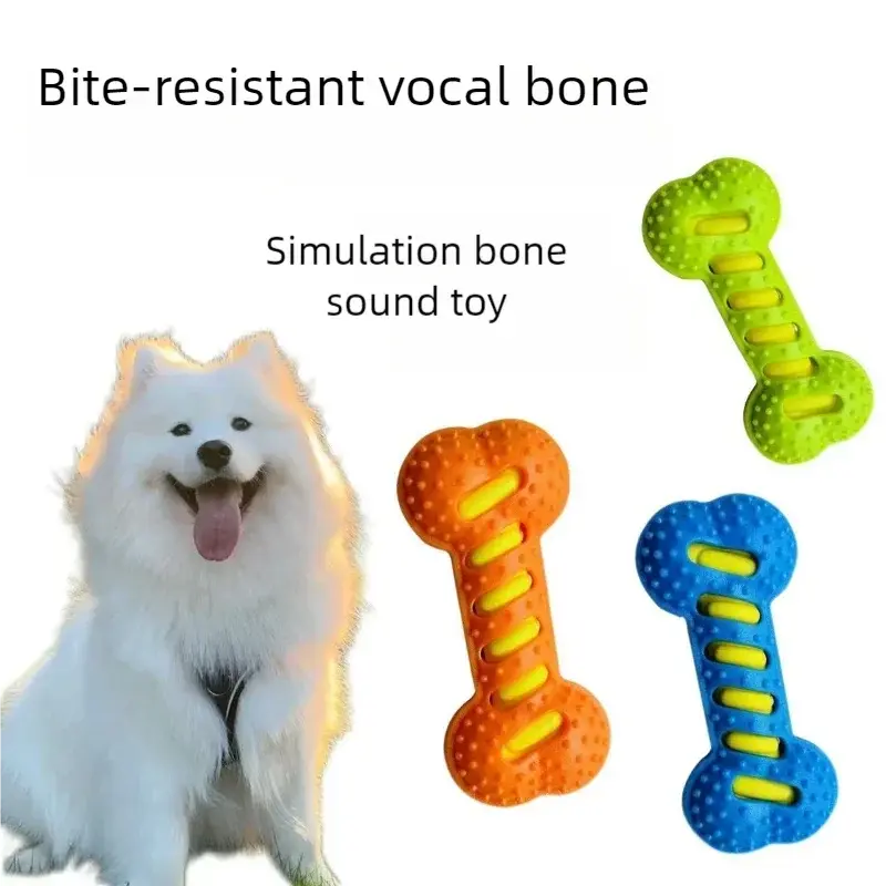Pet Dog Chew Toy Teeth Cleaning Molar Stick Rubber Bone Toy Puppy Interactive Stick Dog Chewing Bite Toys WLP Company