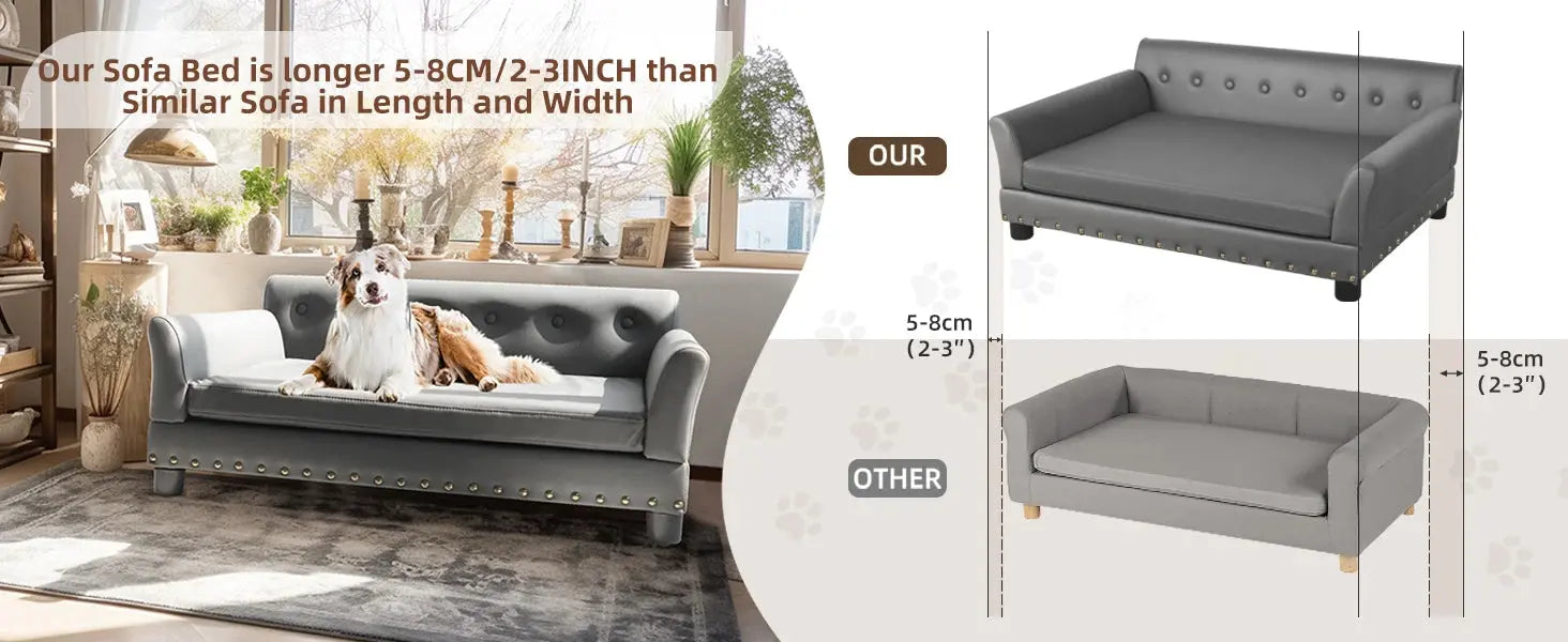 elevated dog bed Pet Bed for Medium and Large Dogs, Durable Elevated Dog Sofa Bed, Comfortable Dog Couch, Modern Dog Sofa WLP Company