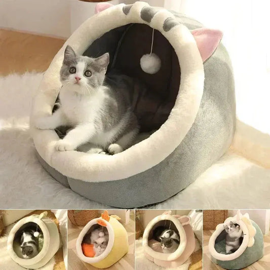 Cat Bed Washable Cave House - Ultimate Comfort & Warmth for Your Feline WLP Company