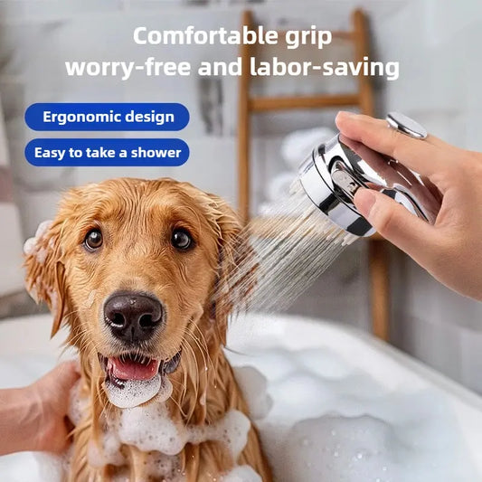 Dog Shower Head Pet Bath Sprayer with Scrubbing Brush Massage Foaming Device for Cat and Dog Washing WLP Company