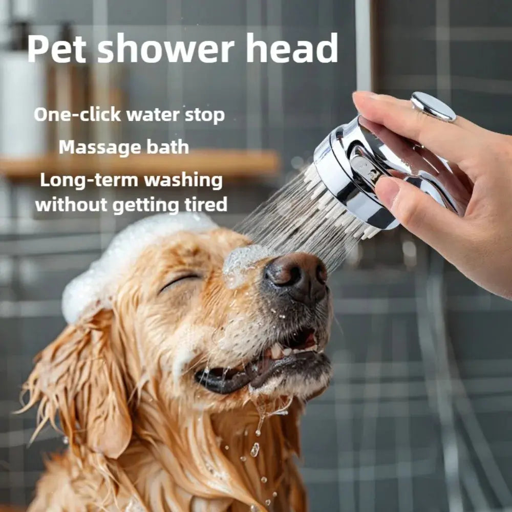 Dog Shower Head Pet Bath Sprayer with Scrubbing Brush Massage Foaming Device for Cat and Dog Washing WLP Company
