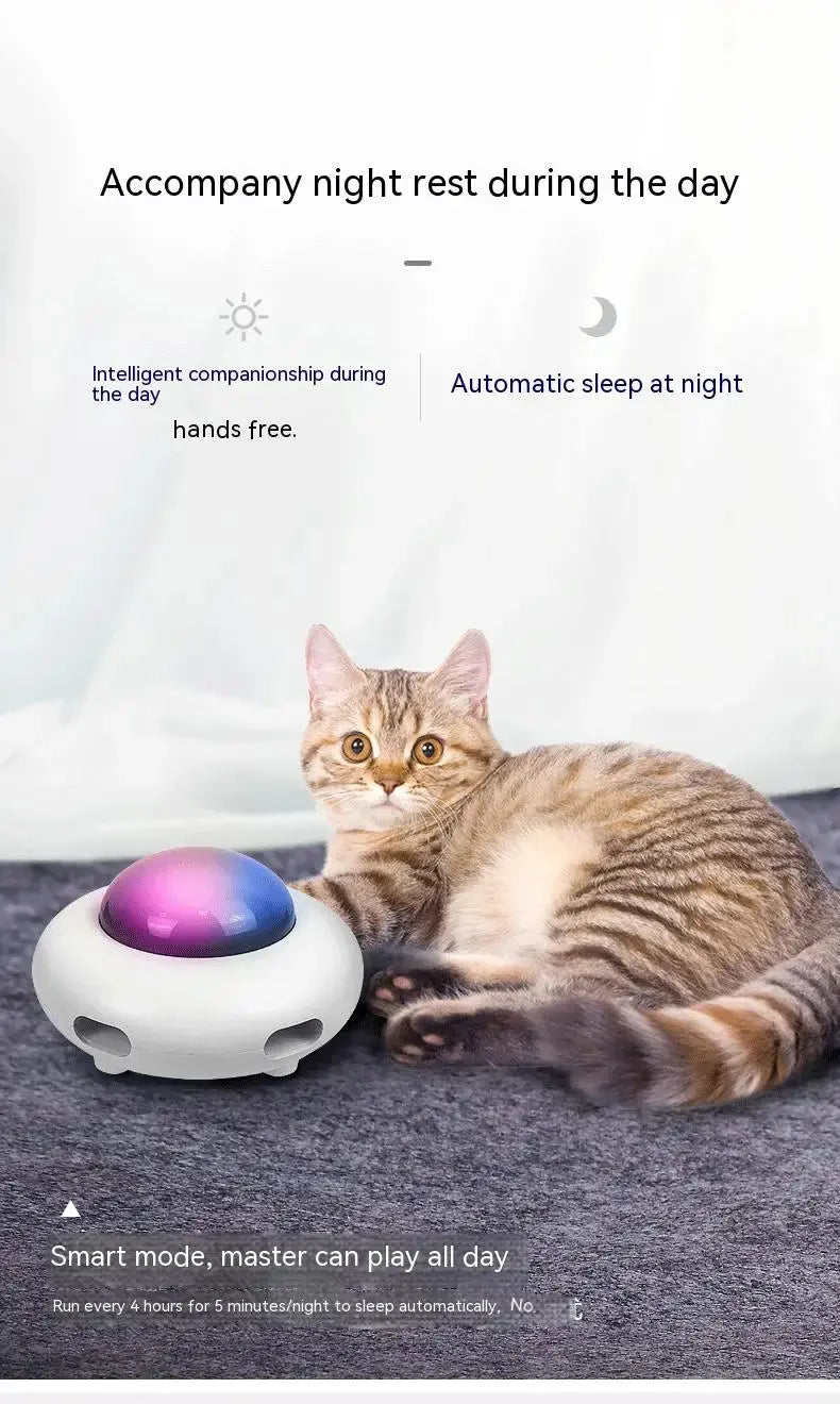Cat Toy Smart Teaser UFO Pet Turntable Catching Training toys WLP Company