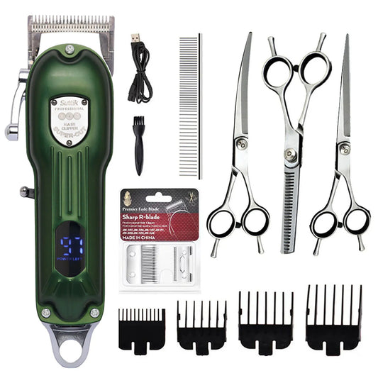 Professional Low Noise Dog Hair Clipper | Rechargeable | Pet Trimmer - Groomify