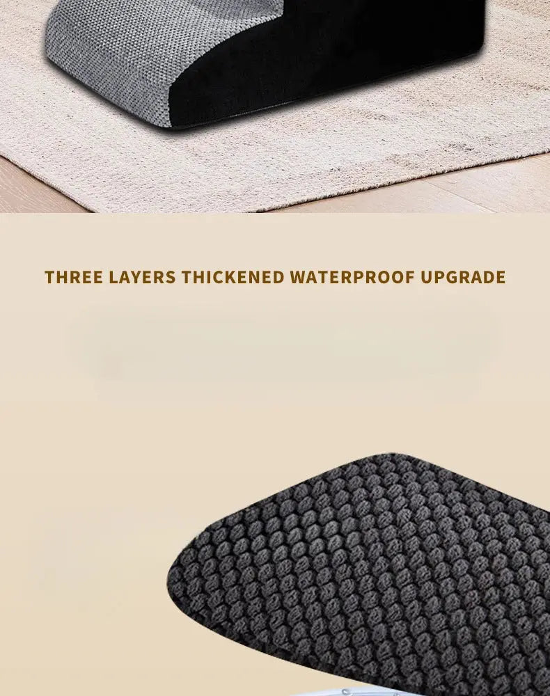 Pet 2/3 Step Dog Stair Cat Pet Ramp Ladder Washable Non Slip Removable Memory Foam Pet Products Ramp for Dog Pet Stairs for Dogs WLP Company