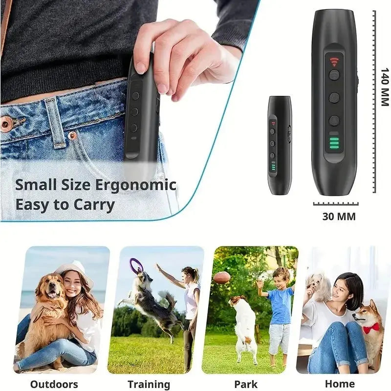 Ultrasonic Pet Dog Repellent, Portable Handheld Anti Bite and Anti Barking Drive Stick with LED Flashlight Pet Repellent WLP Company