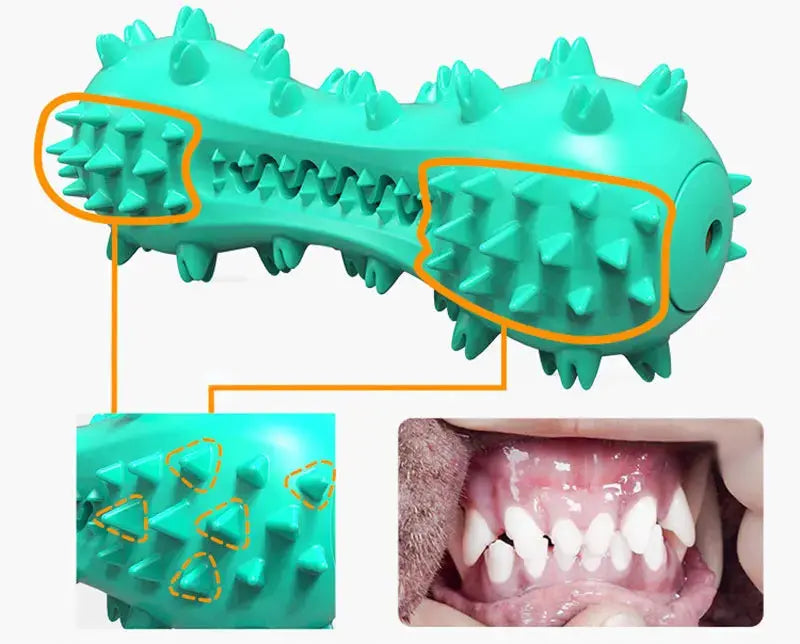 Rubber Dog Chew Toy Teeth Cleaning Pet Toothbrush Chewing Stick Toys for Dog Chew Toy Elasticity Soft Pet Tooth Cleaning WLP Company