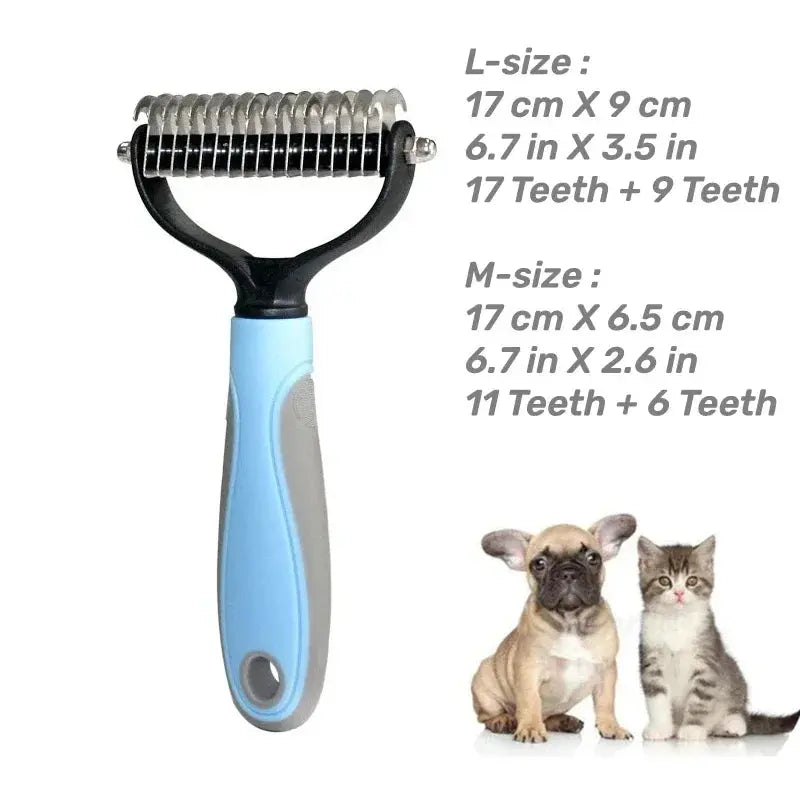 Professional Pet Deshedding Brush | 2 Sided | Reduce Shedding - PetGroom WLP Company