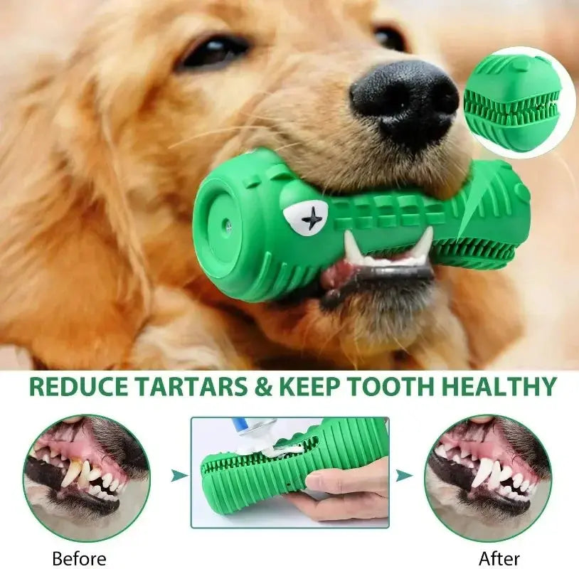 Pet Dog Chew Toys Rubber Chew Toy Aggressive Chewers Dog Toothbrush Doggy Puppy Dental Care For Dog Pet Accessories WLP Company