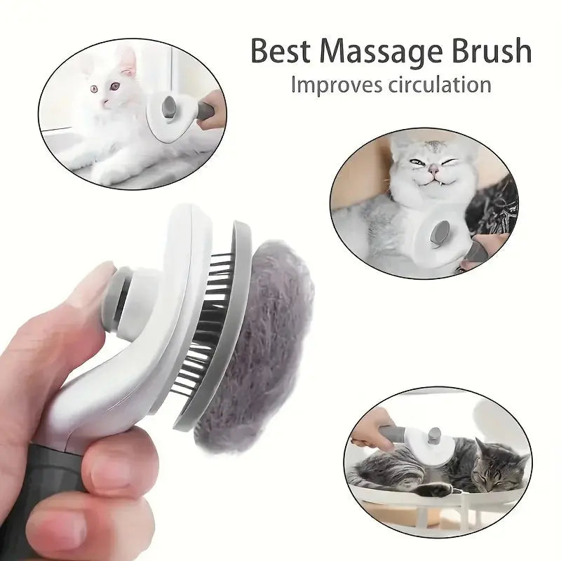 pet hair remover Effortlessly Remove Pet Hair - One-Click Comb for Dogs and Cats WLP Company