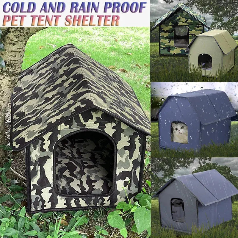 outdoor cat nest Outdoor Stray Cat Nest Waterproof Breathable Oxford Cloth Foldable Cat Kennel WLP Company