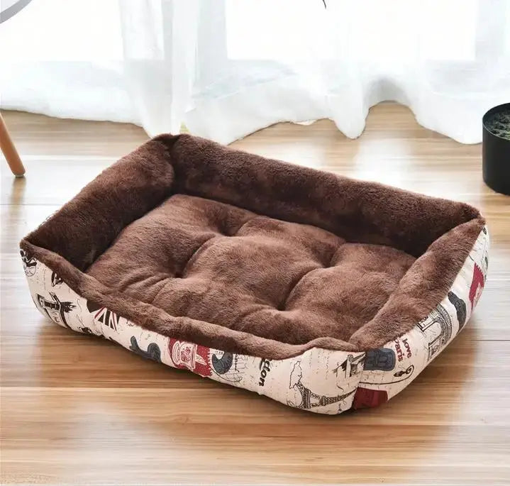 warm pet bed Waterproof Fleece Pet Bed - Ultimate Comfort for Your Furry Friend WLP Company