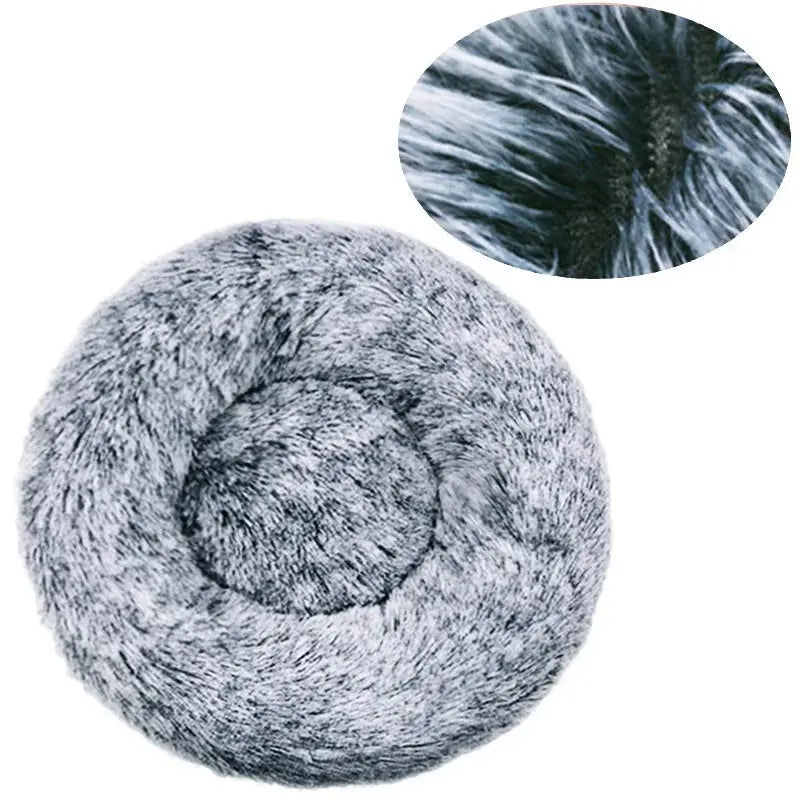 40-90cm Round Pet Bed for Large Dog Bed Super Soft Cat Bed Long Plush Dog House for Medium Dog House Winter Warm Sleeping WLP Company