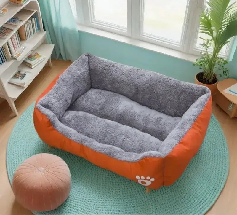 warm pet bed Waterproof Fleece Pet Bed - Ultimate Comfort for Your Furry Friend WLP Company