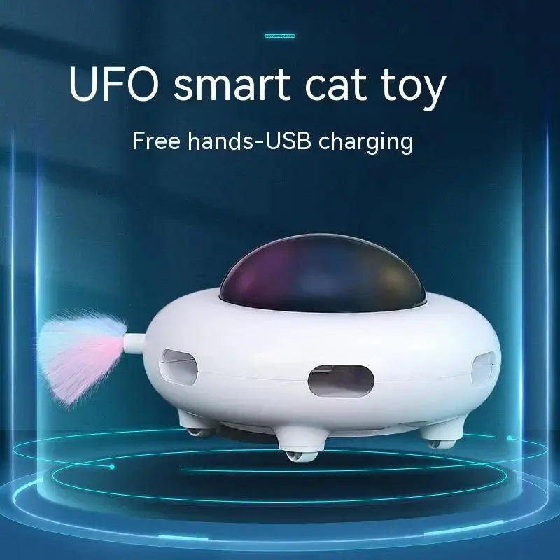 Cat Toy Smart Teaser UFO Pet Turntable Catching Training toys WLP Company