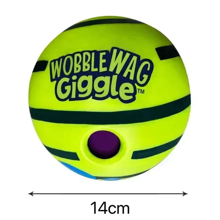 Pet Dog Toy Ball Wobble Wag Giggle Sound-Emitting Glow Ball Interactive Dog Toy Funny Indoor or Outdoor Play Agility Training WLP Company