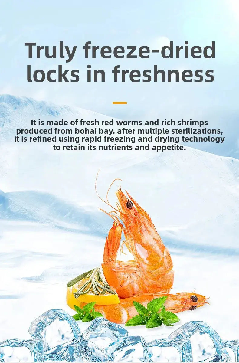 Yee Freeze-Dried Aquatic Treats - Nutrient-Rich Brine Shrimp & Bloodworm Combination for Nano Fish | 100% Natural Protein Source WLP Company