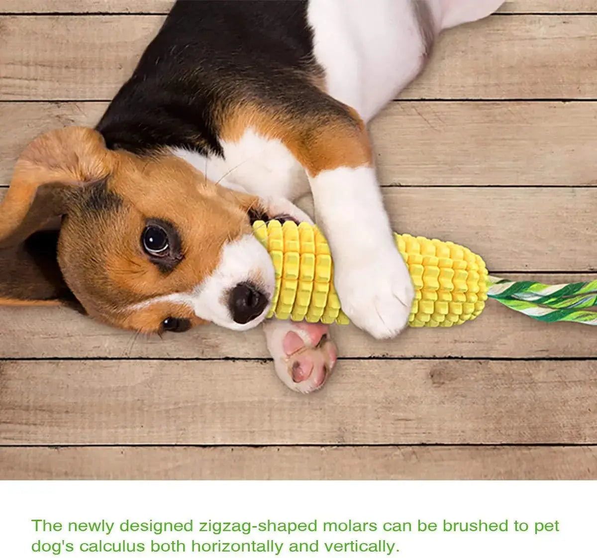 Dog Chew Toys for Aggressive Chewers, Teeth Cleaning Chew Toy,Corn Shape Interactive Dog Dental Toys for Medium Large Puppy Dogs WLP Company