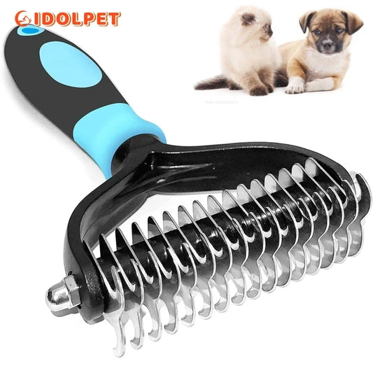 Professional Pet Deshedding Brush | 2 Sided | Reduce Shedding - PetGroom