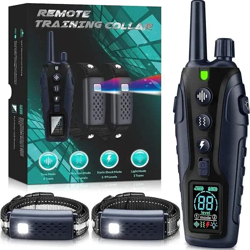 1000m Smart Dog Training Collar with Remote Electric Shocker Suitable for Preventing Dog Barking Pet Behavior Training Supplies WLP Company