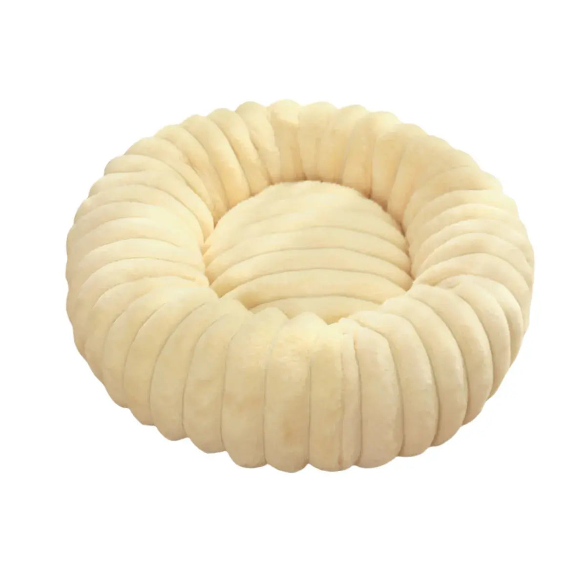 pet bed Nest High Weight Straight Strip Rabbit Plush Pet Mat Long Hair Round Cat Nest Winter Warm Dog Bed Dog Nest WLP Company