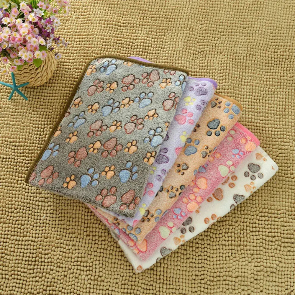 Dog Bed Blanket Bed Mat Soft Fleece Cat Blanket Cute Printed Pet Travel Mat Breathable Cozy Warm Blankets for Small Medium Dogs WLP Company